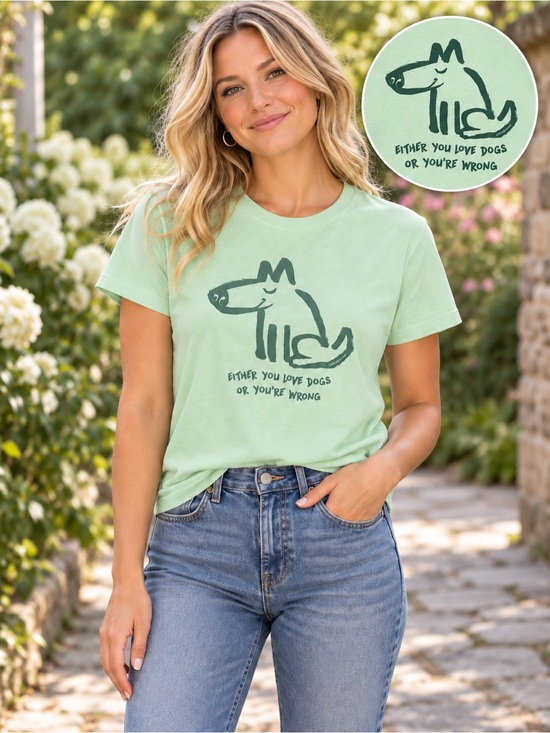 Life Is Good Tops - NWT Life Is Good ‘Either You Love Dogs or You're Wrong’ Short Sleeve Tee